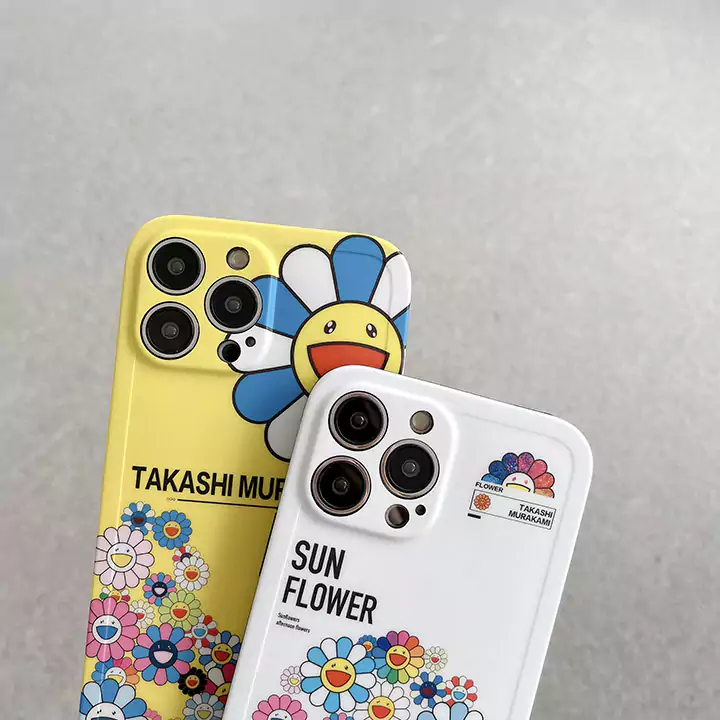MurakamiSunflower風アウトドア高校生軽量iphone17promaxケースブランドスマホケース