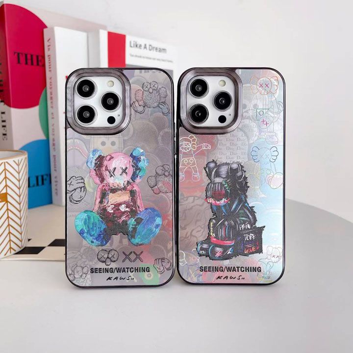 カウズ風ストリート芸能人覗き見防止iphone17ケースブランドkawsスマホケース