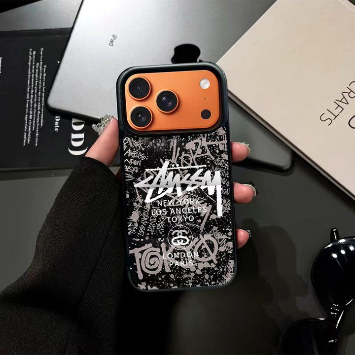 シンプル大人防塵ステューシー風iphone18ケースブランドstussyスマホケース