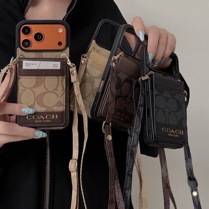 コーチ風面白い高校生傷防止iphone17promaxケースブランドcoachスマホケース