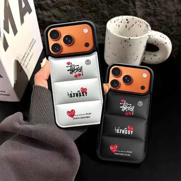 ステューシー風アウトドア芸能人画面保護iphone17ケースブランドstussyスマホケース