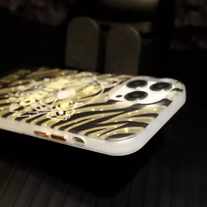 かわいいレディースキラキラケンゾー風iphone18proケースブランドKenzoスマホケース