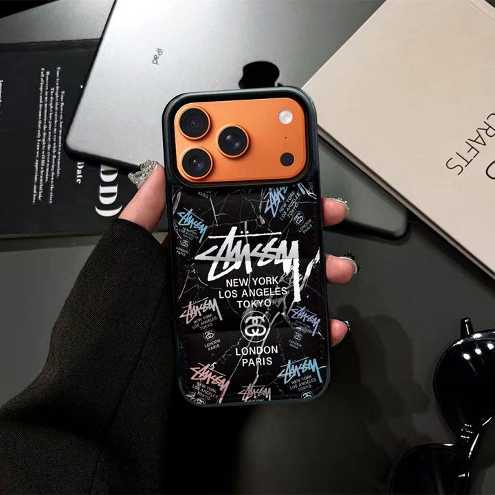 ステューシー風流行りレディース限定iphone16promaxケースブランドstussyスマホケース