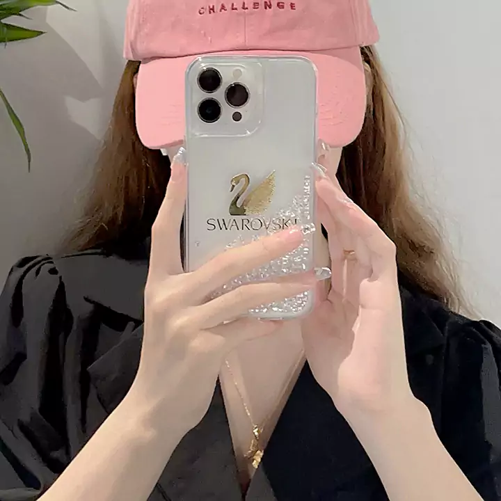 かわいいレディースキラキラスワロフスキー風iphone18proケースブランドSwarovskiスマホケース