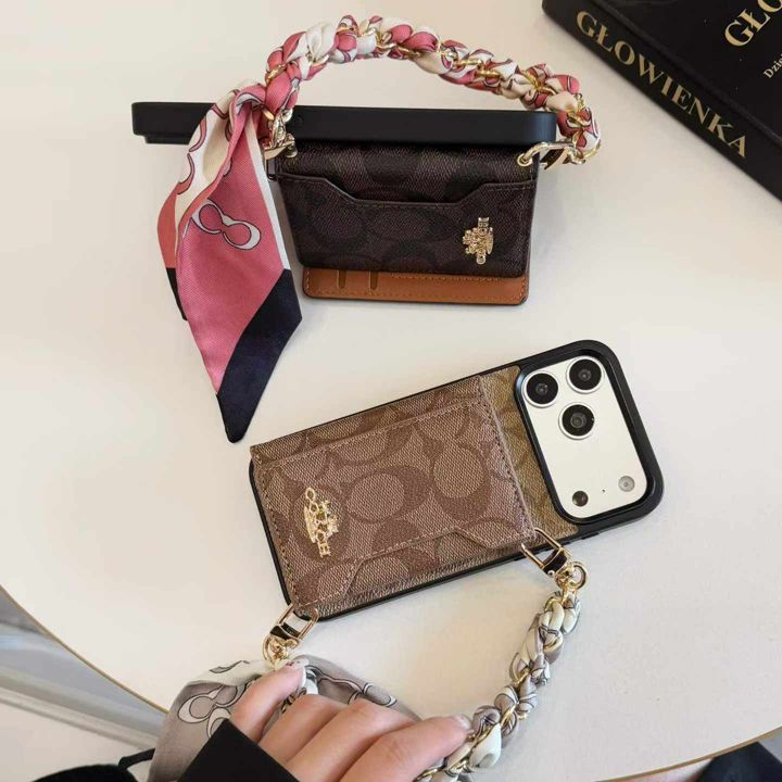 シンプル大人防塵コーチ風iphone17proケースブランドcoachスマホケース