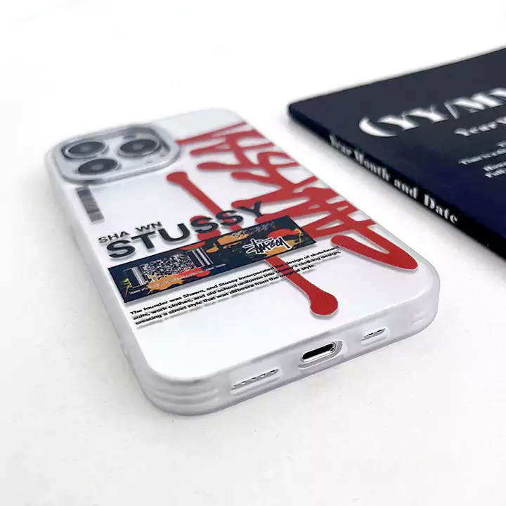 iphone14 pro ステューシー ブランド スマホケース シンプル 大人 防塵