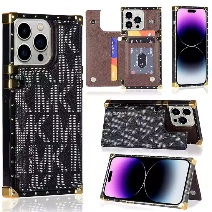 マイケルコース風かっこいいメンズ薄型iphone17ケースブランドMKスマホケース