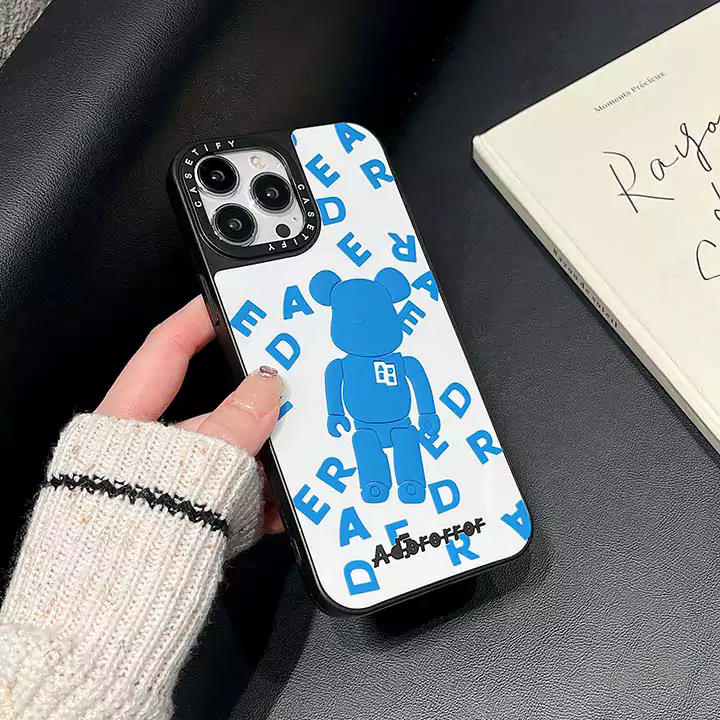 ベアブリック風面白い高校生傷防止iphone17promaxケースブランドbearbrickスマホケース
