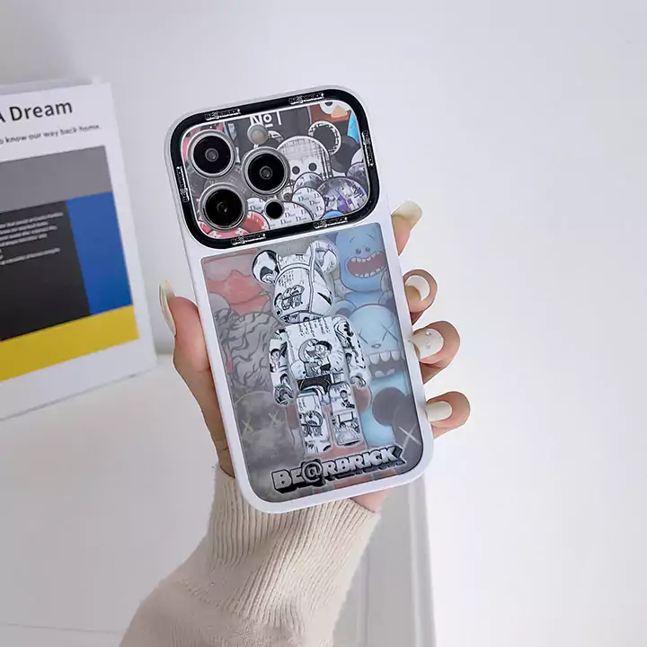 シンプル大人防塵ベアブリック風iphone17proケースブランドbearbrickスマホケース