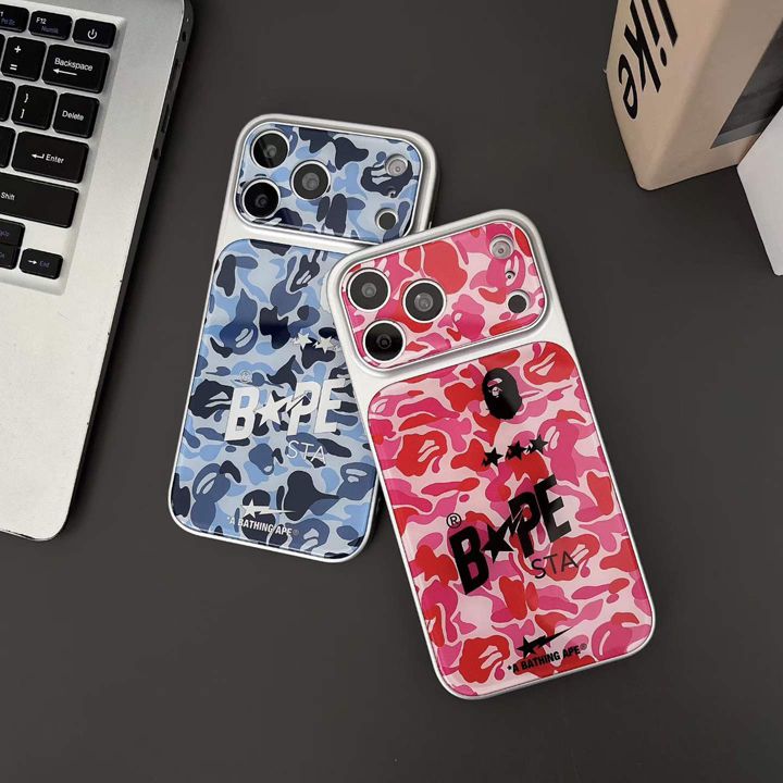 BAPE風おすすめ芸能人高品質iphone15ケースブランドスマホケース