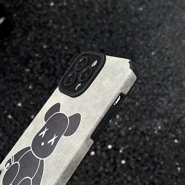 ベアブリック風面白い高校生傷防止iphone17promaxケースブランドbearbrickスマホケース