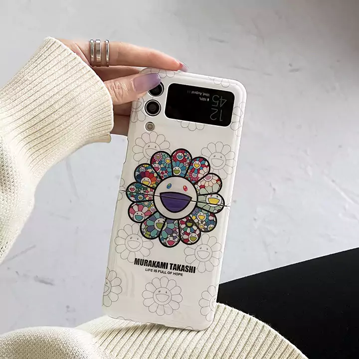 カイカイキキ風ストリート芸能人覗き見防止iphone18ケースブランドMurakamiSunflowerスマホケース