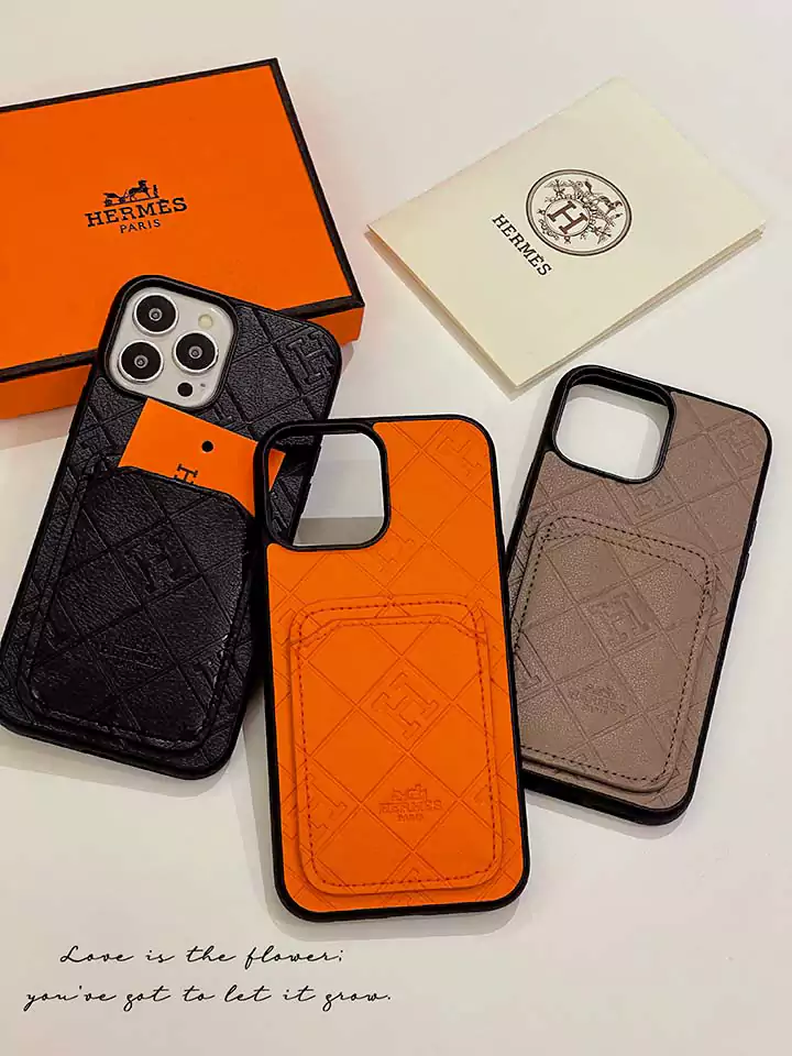 iphone16 ケース エルメス風 カード収納 流行り 大人 滑り止め