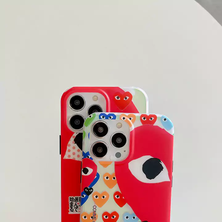 ストリートカップル軽量コムデギャルソン風iphone16ケースブランドCDGスマホケース