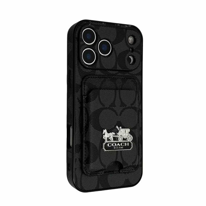 面白いカップル耐衝撃コーチ風iphone16ケースブランドCOACHスマホケース