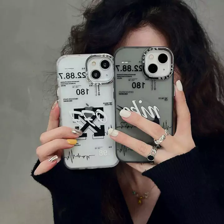 iphone16 ケース オフホワイト ハイブランド スマホケース おしゃれ 芸能人 耐衝撃
