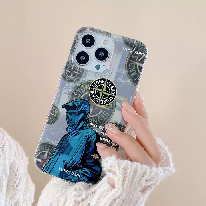 かわいいレディースキラキラストーンアイランド風iphone18proケースブランドstoneislandスマホケース