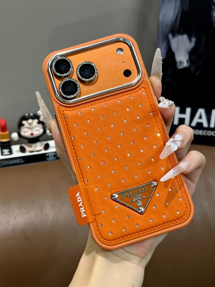 面白いカップル耐衝撃プラダ風iphone16ケースブランドPRADAスマホケース