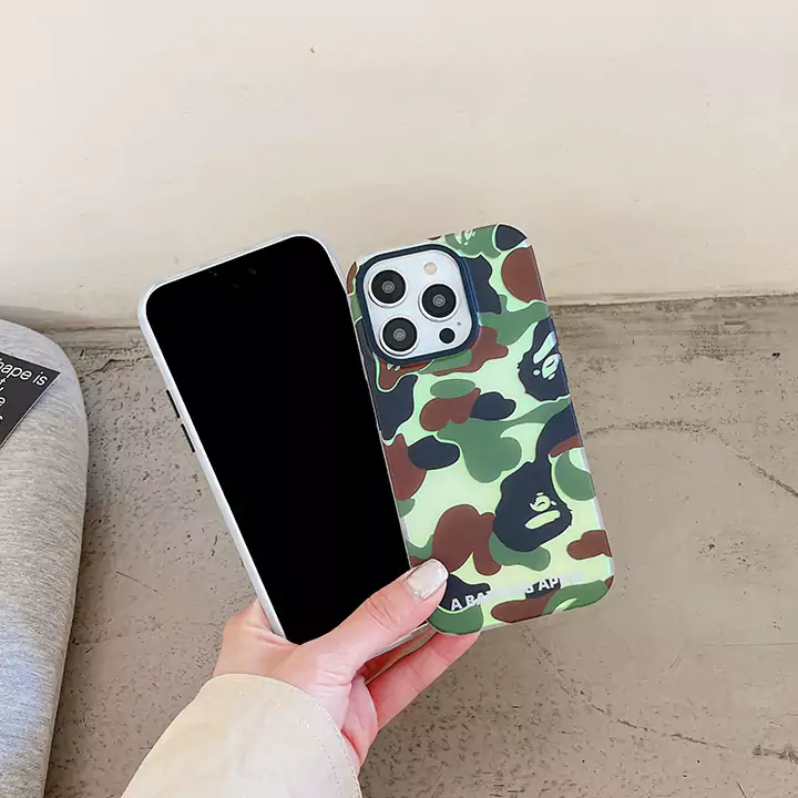 かわいいレディースキラキラエイプ風iphone18proケースブランドBapeスマホケース