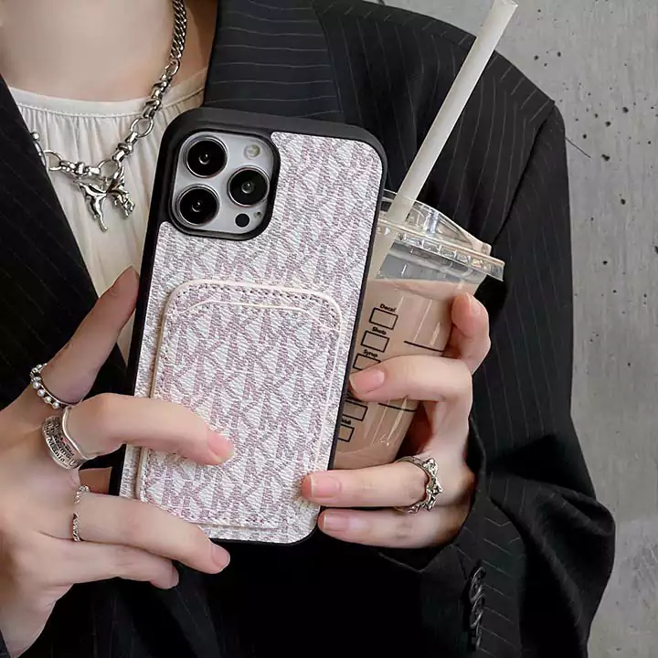 シンプル大人防塵マイケルコース風iphone17proケースブランドMKスマホケース