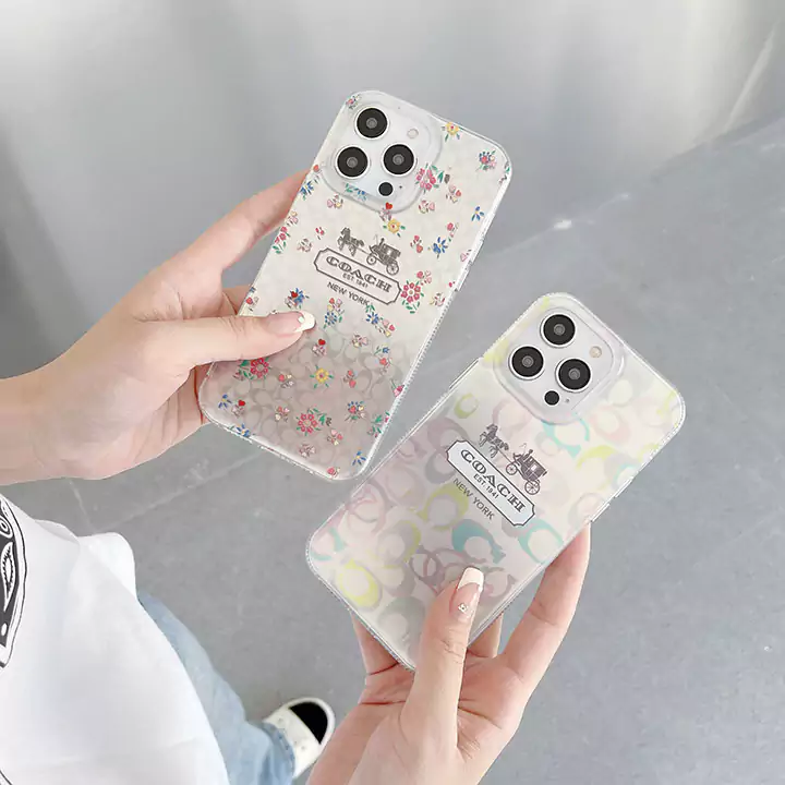 iphone18 ケース コーチ ハイブランド スマホケース シンプル 大人 軽量