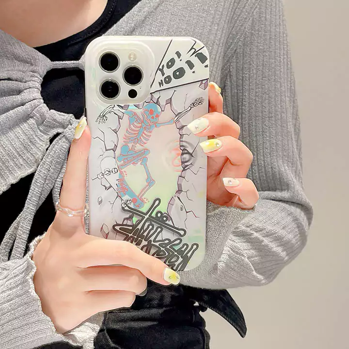 iphone15 pro ケース ステューシー ハイブランド スマホケース 流行り カップル 黄ばみ防止