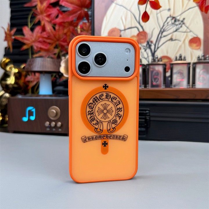 クロームハーツ風アウトドア芸能人耐衝撃iphone18ケースブランドCHスマホケース