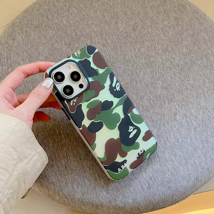 エイプ風アウトドア芸能人耐衝撃iphone18ケースブランドBapeスマホケース