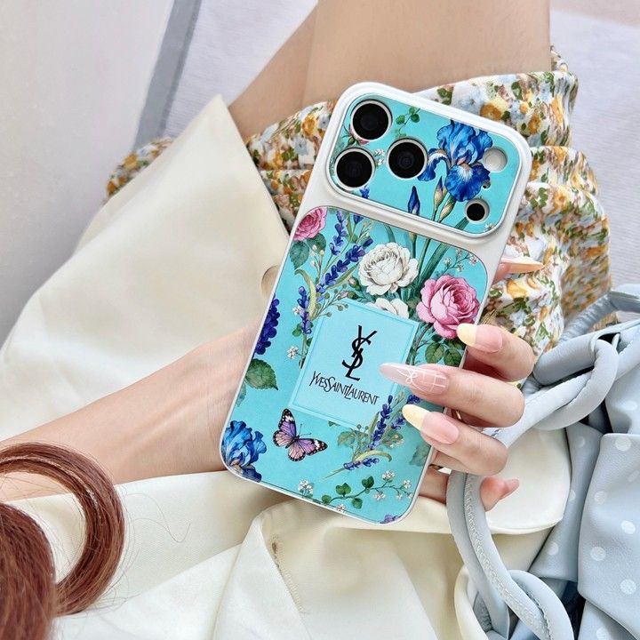 シンプル大人防塵サンローラン風iphone17proケースブランドYSLスマホケース