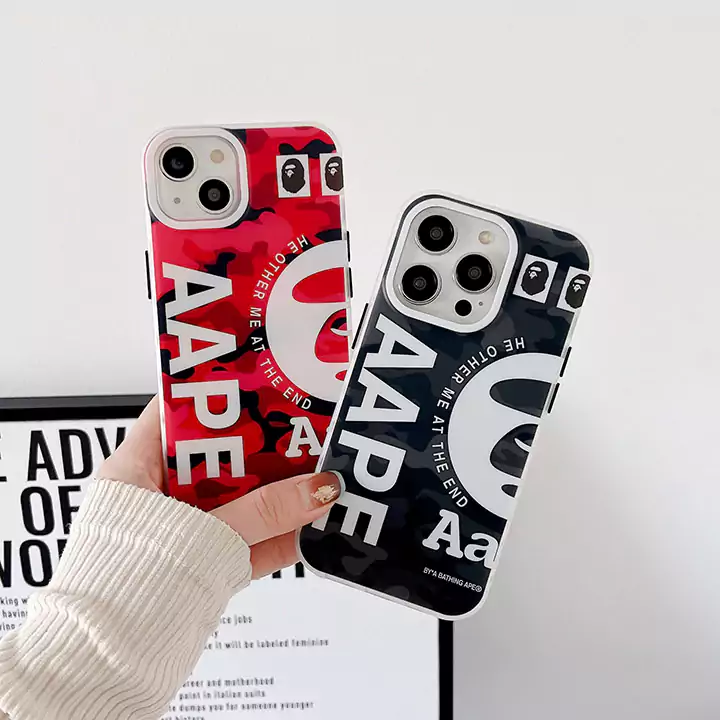 エイプ風アウトドア芸能人耐衝撃iphone18ケースブランドAapeスマホケース