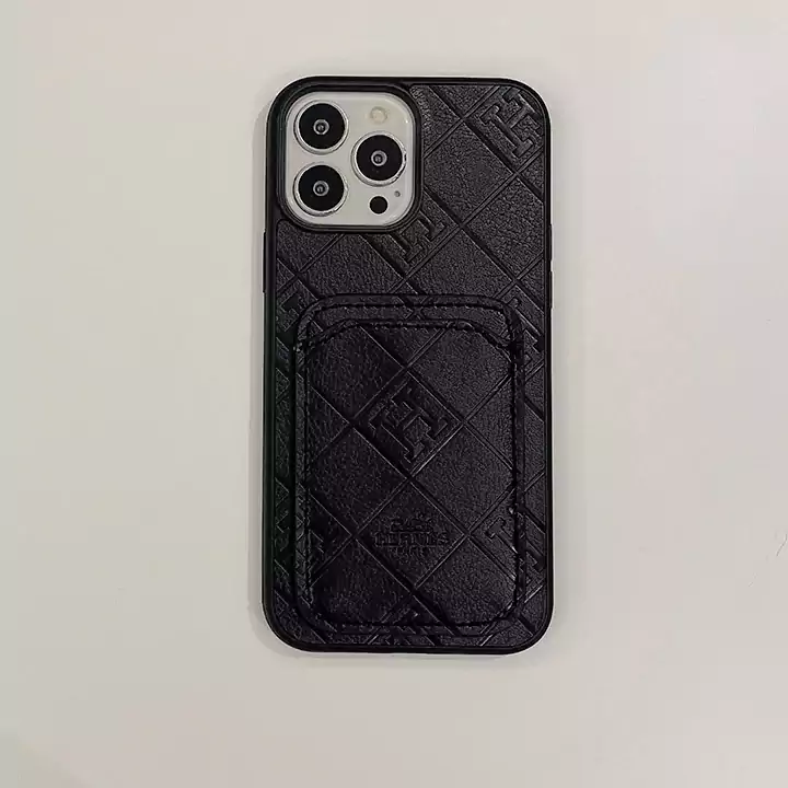 iphone17 promax ケース エルメス風 カード収納 可愛い カップル ミニマル