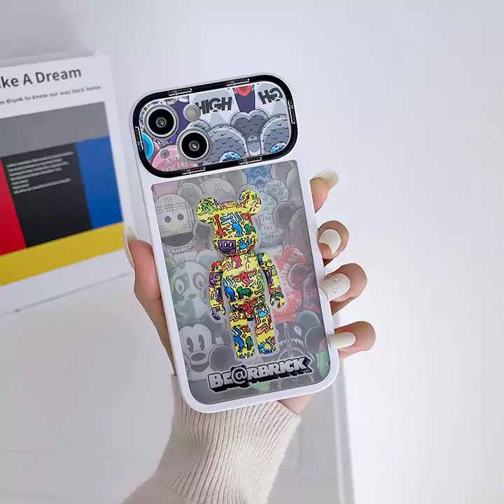 ベアブリック風ストリート芸能人覗き見防止iphone18ケースブランドbearbrickスマホケース