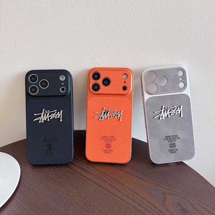 ステューシー風面白い高校生傷防止iphone18proケースブランドstussyスマホケース