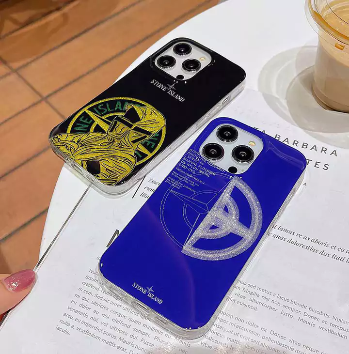 ストーンアイランド風おしゃれ芸能人衝撃吸収iphone15ケースブランドstoneislandスマホケース