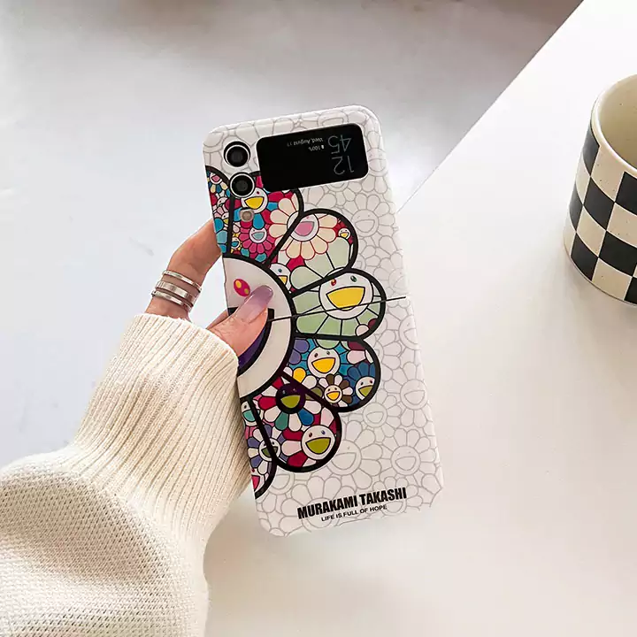 カイカイキキ風かっこいいメンズ薄型iphone17ケースブランドMurakamiSunflowerスマホケース