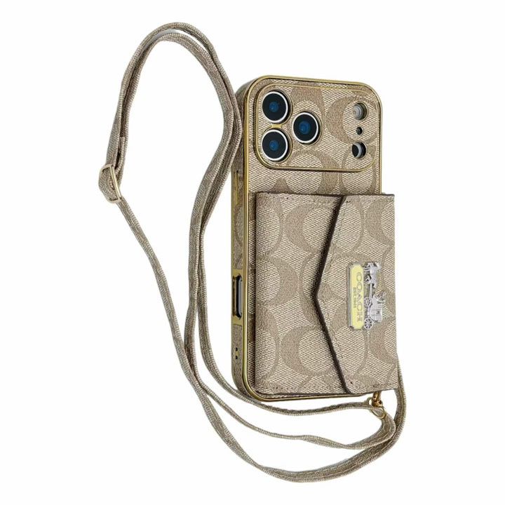 コーチ風面白い高校生傷防止iphone17promaxケースブランドCoachスマホケース