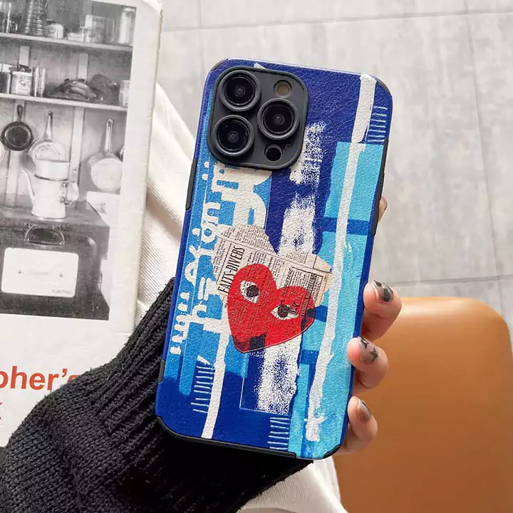 かわいいレディースキラキラコムデギャルソン風iphone18proケースブランドCDGスマホケース