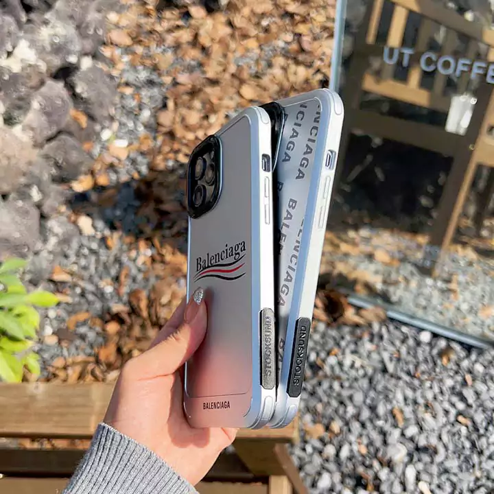 シンプル大人防塵バレンシアガ風iphone17proケースブランドBalenciagaスマホケース