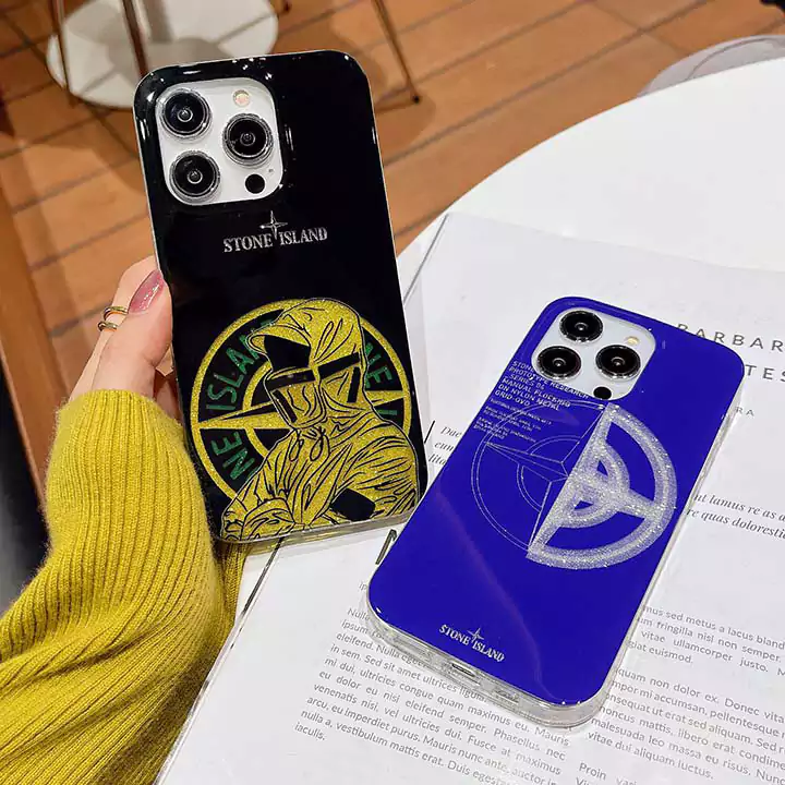シンプル大人防塵ストーンアイランド風iphone17proケースブランドstoneislandスマホケース