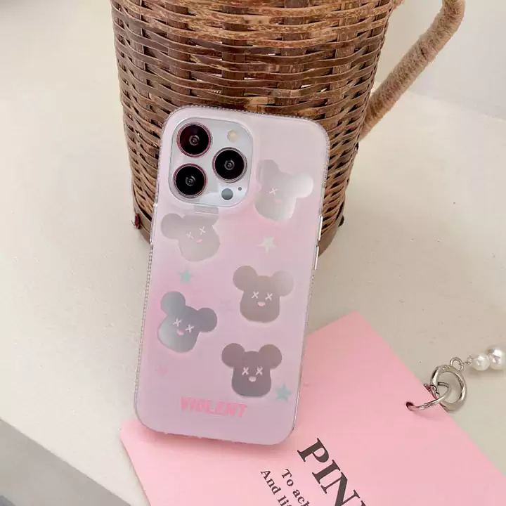 シンプル大人防塵ベアブリック風iphone17proケースブランドbearbrickスマホケース
