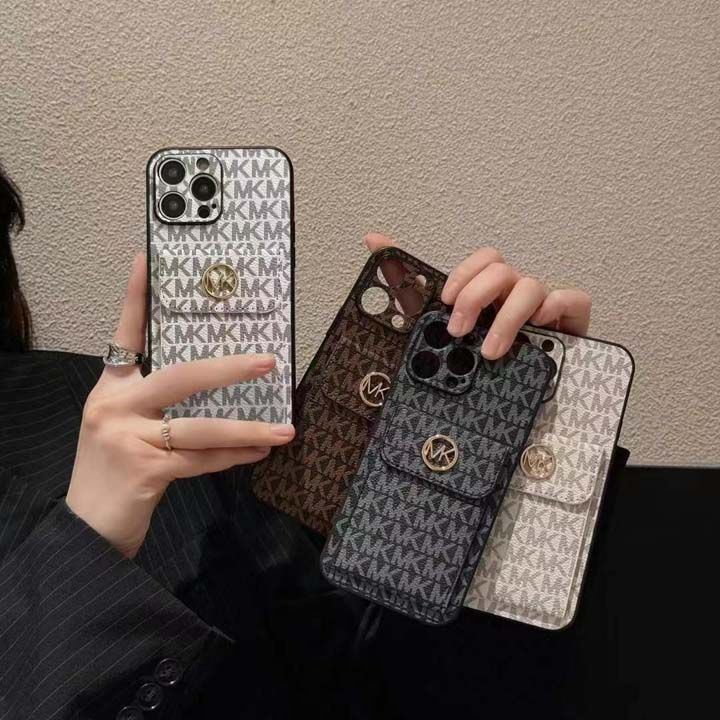 マイケルコース風かわいいレディース防塵iphone17promaxケースブランドMKスマホケース
