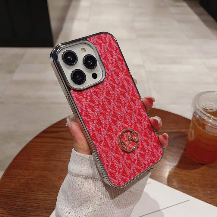 マイケルコース風かっこいいメンズ薄型iphone17promaxケースブランドMKスマホケース