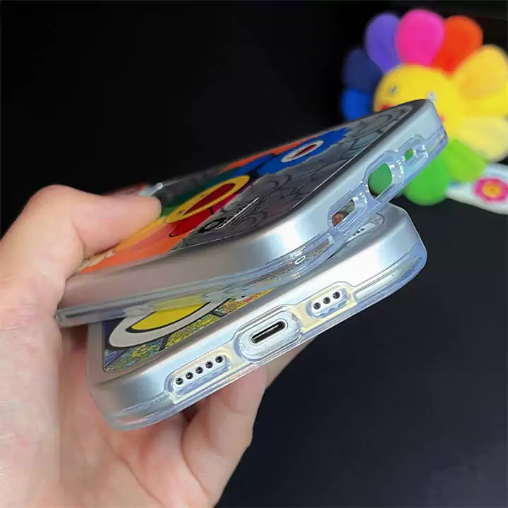 カイカイキキ風おすすめ芸能人高品質iphone15ケースブランドMurakamiSunflowerスマホケース