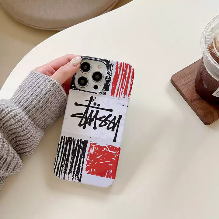 iphone14 pro ケース ステューシー ハイブランド スマホケース シンプル 大人 防塵