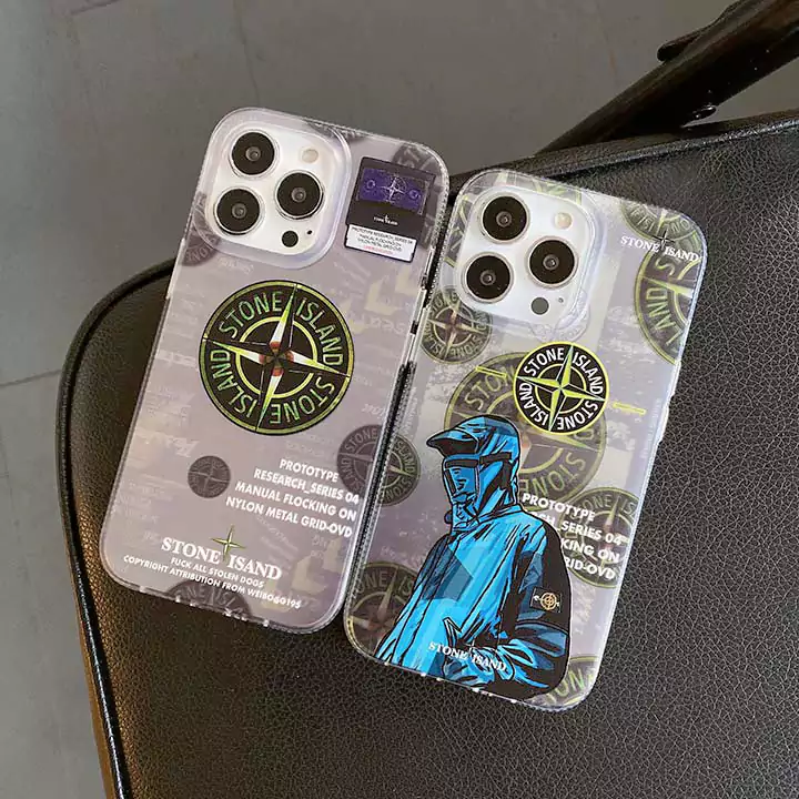 シンプル大人防塵ストーンアイランド風iphone17proケースブランドstoneislandスマホケース