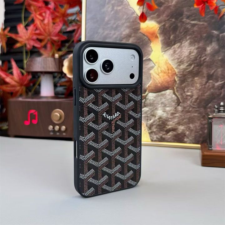 ゴヤール風おしゃれ芸能人衝撃吸収iphone16proケースブランドgoyardスマホケース