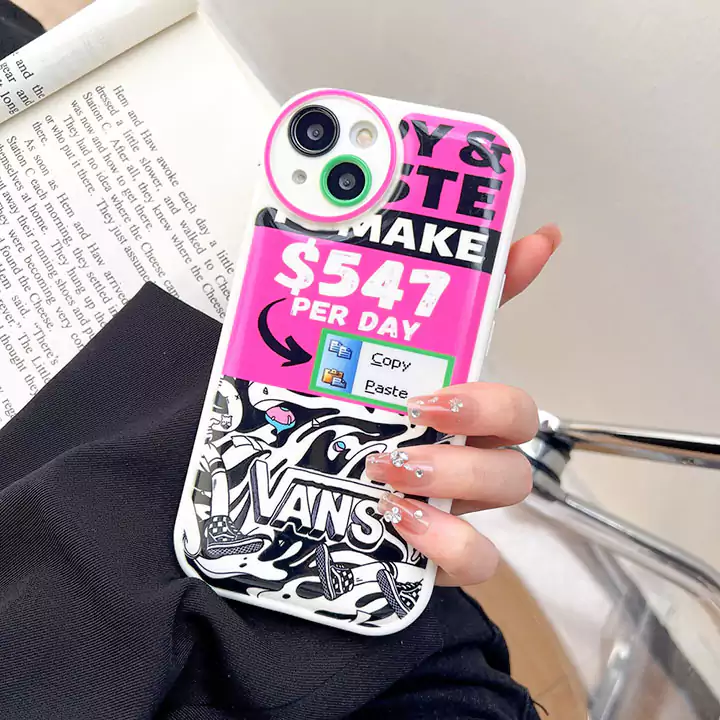 シンプル大人防塵ヴァンズ風iphone17proケースブランドVANSスマホケース