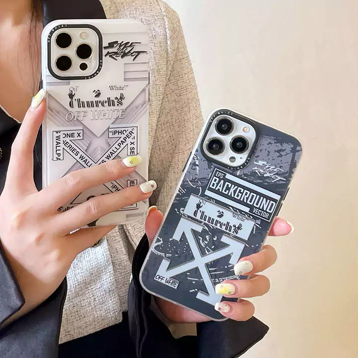 iphone17 pro ケース オフホワイト ブランド スマホケース おしゃれ 芸能人 耐衝撃