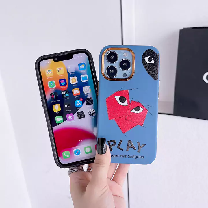 面白いカップル耐衝撃コムデギャルソン風iphone16ケースブランドCDGスマホケース