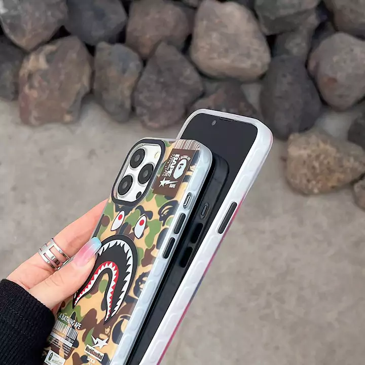 面白いカップル耐衝撃エイプ風iphone16ケースブランドBapeスマホケース